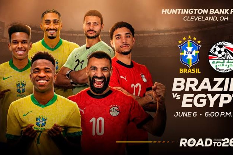 مصر والبرازيل في ودية قبل المونديال
