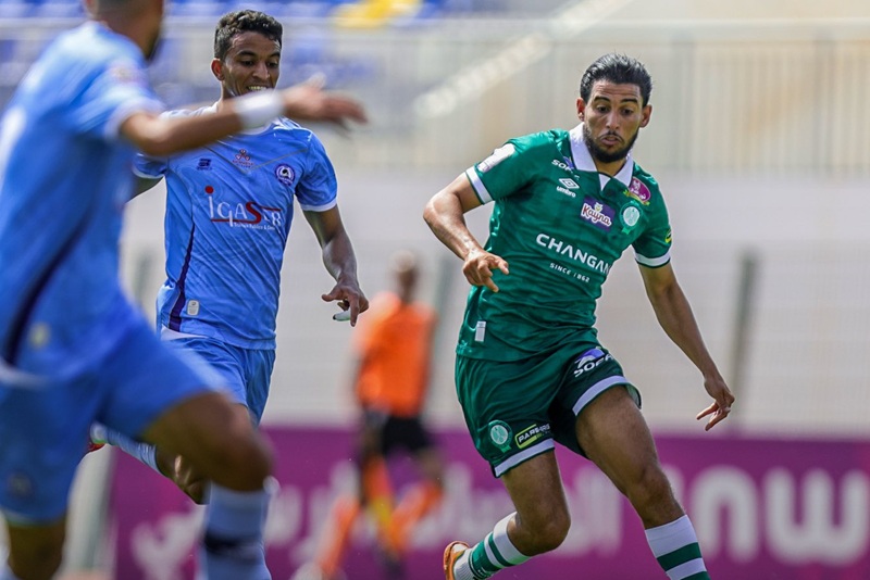فوز مثير للرجاء الرياضي على حساب نهضة الزمامرة في الدوري الاحترافي
