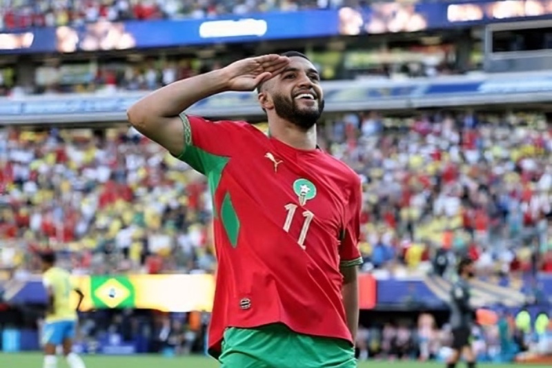 الصيباري يدون اسمه أمام البرازيل