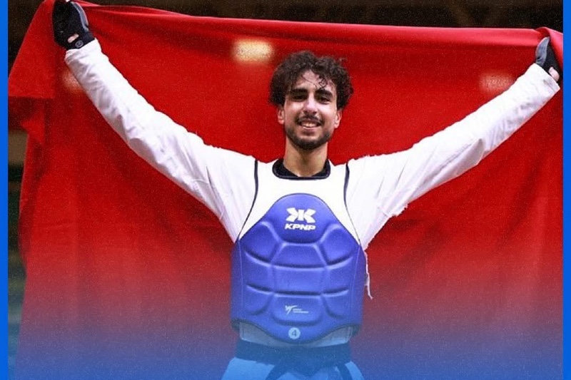 الزغوطي يتوج بفضية التايكواندو بالمتوسط