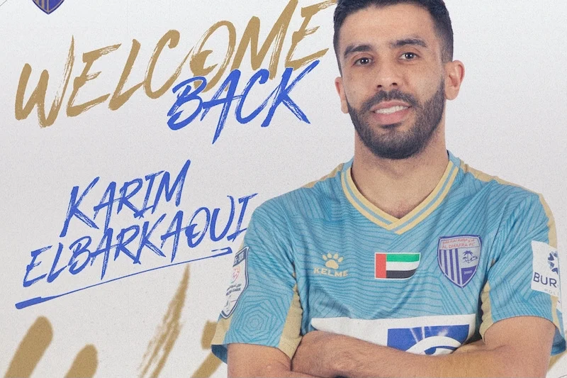 بعد ارتباط اسمه بالدوري المغربي.. البركاوي يجدد عقده مع الظفرة الإماراتي