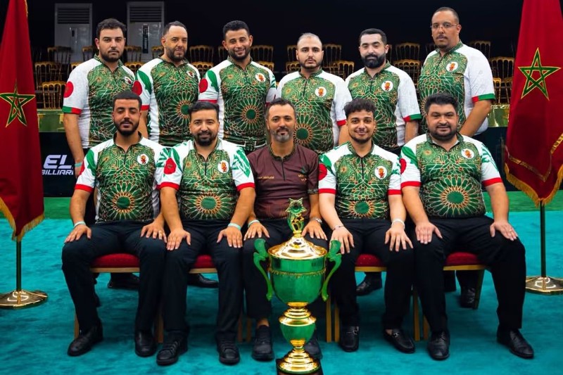 المغرب يتوج بطلا للعالم في البلياردو