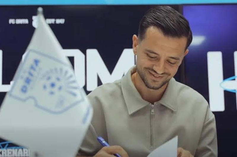 بيسار حليمي يوقع لدريتا الكوسوفي