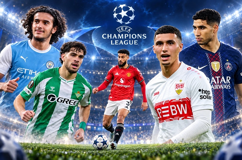 دوري أبطال أوروبا يتزين بالنجوم المغاربة.. من سيخطف الأضواء؟
